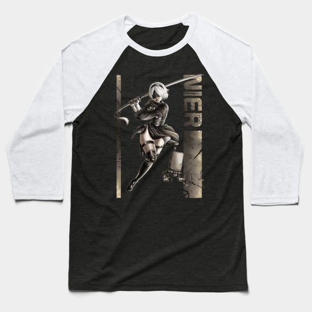 Nier Baseball T-Shirt by saqman